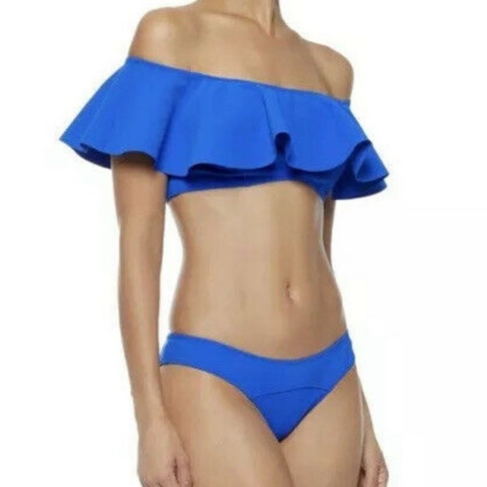 Lisa Marie Fernandez Ruffled Bikini Set